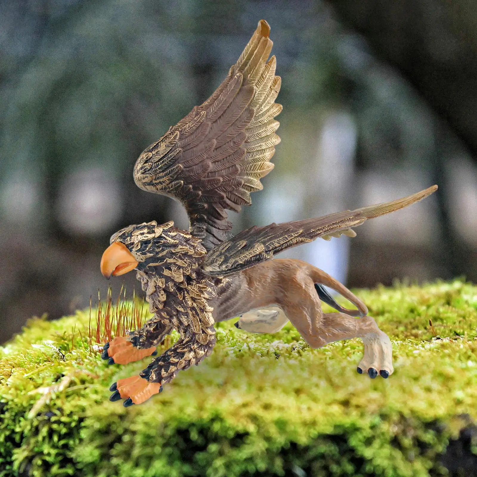 Ancient Wildlife Animal Simulation Griffin Playset Fine Workmanship Realistic Griffin Figurines for Ornament Yard Scene