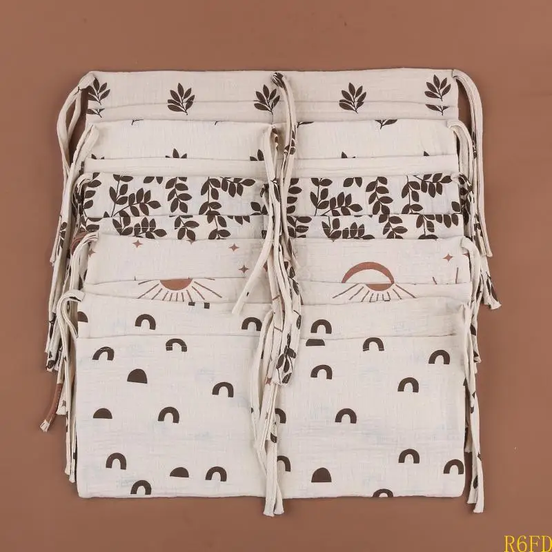 Bolsa organizador cabecera R6FD bolsas para colgar para bebés Bolsas almacenamiento pañales cabecera múltiples