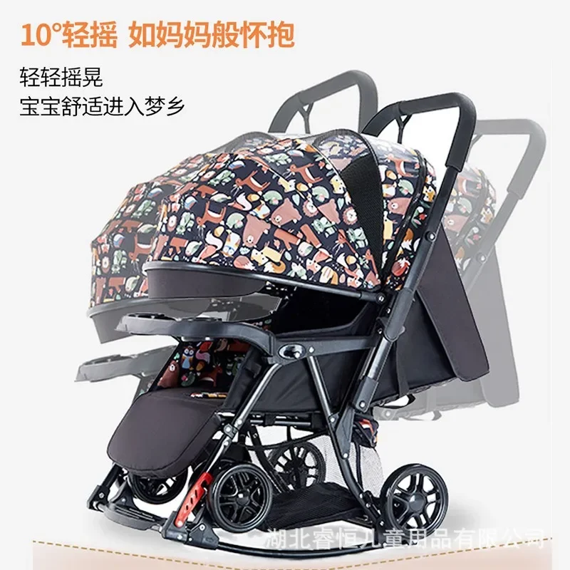 Carrito de bebé reversible y reclinable – Plegable con una mano - imagen 5