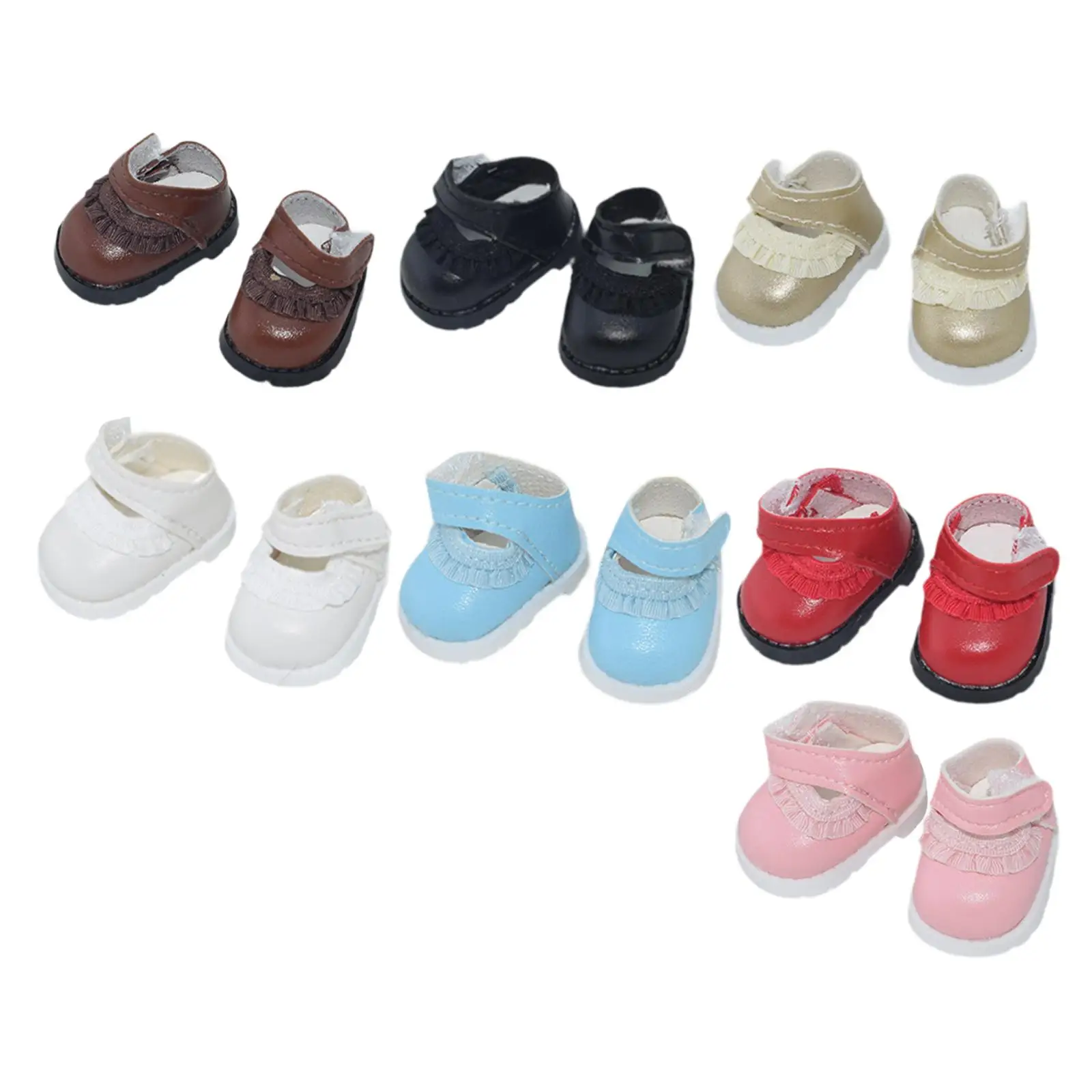 17cm Doll Shoes,Cute Doll Accessories,Doll Dress Up Toy,Girl Doll Outfits for 17cm Pendant Doll