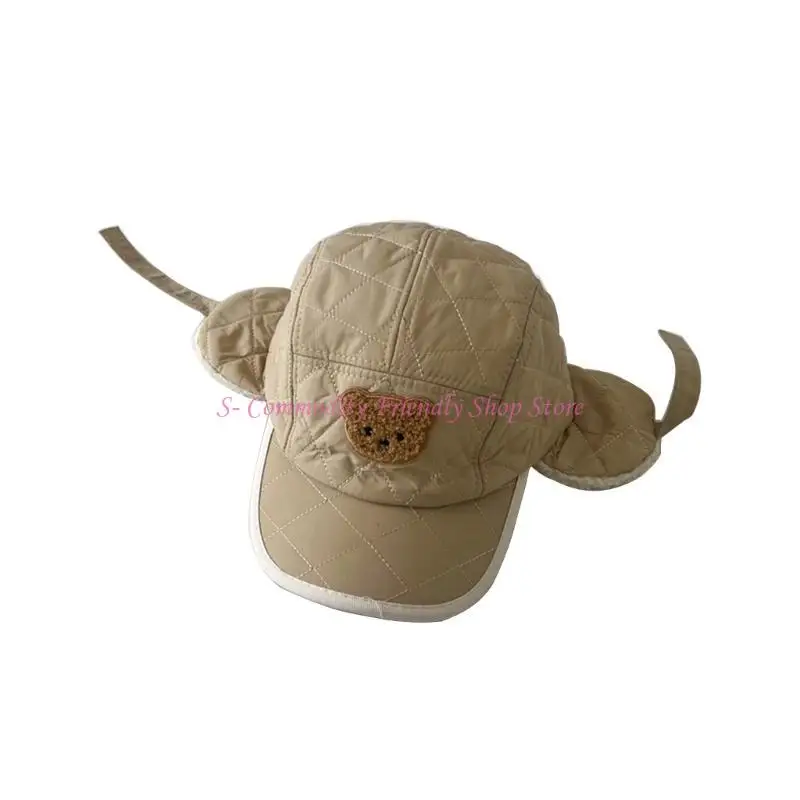 Gorro térmico infantil con orejeras de osito para el frío - imagen 5