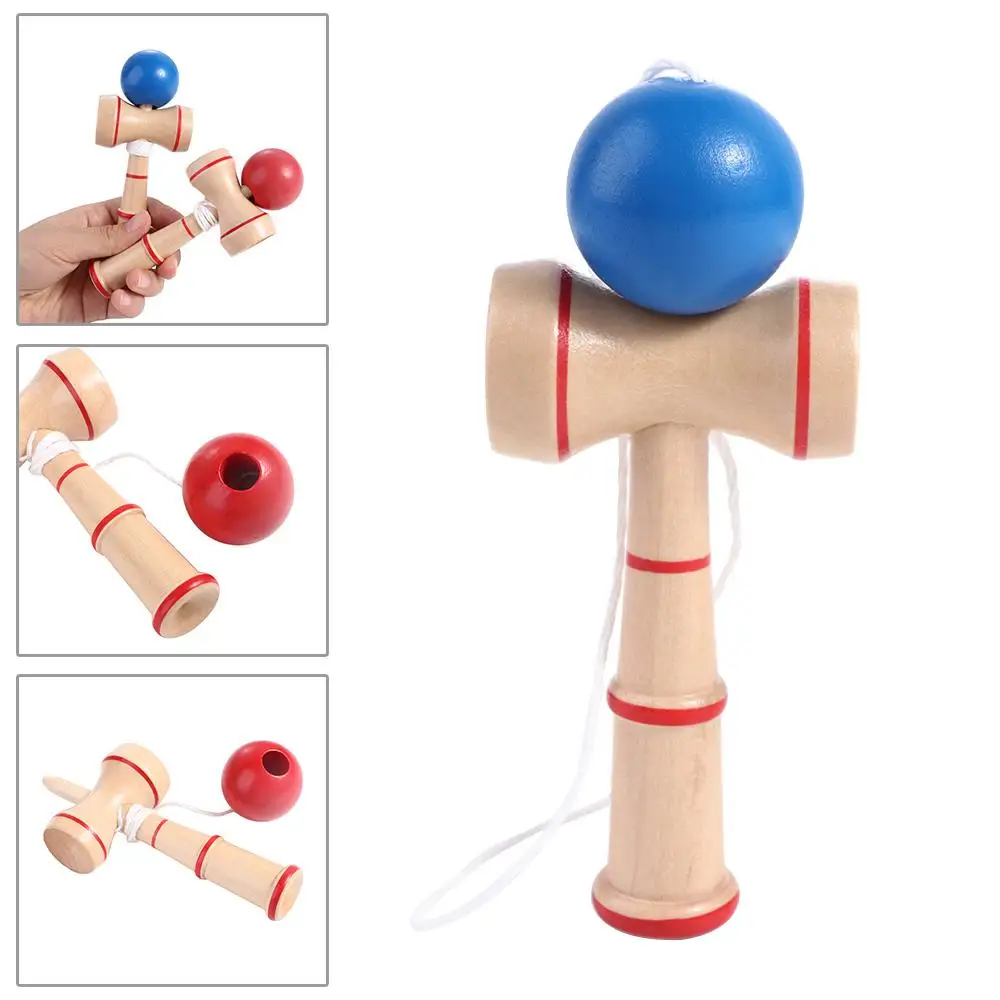 Juguetes de taza de captura de madera, juego Kendama, juguete tradicional Kadoma Vintage, juegos educativos de coordinación - imagen 2