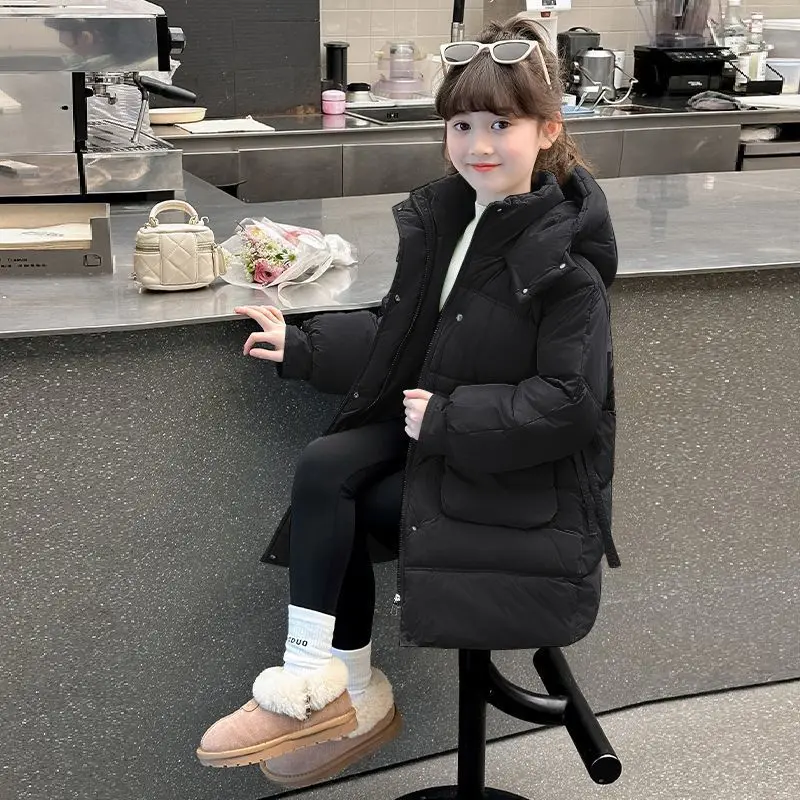 Abrigo de invierno infantil con capucha – Chaqueta gruesa - imagen 2