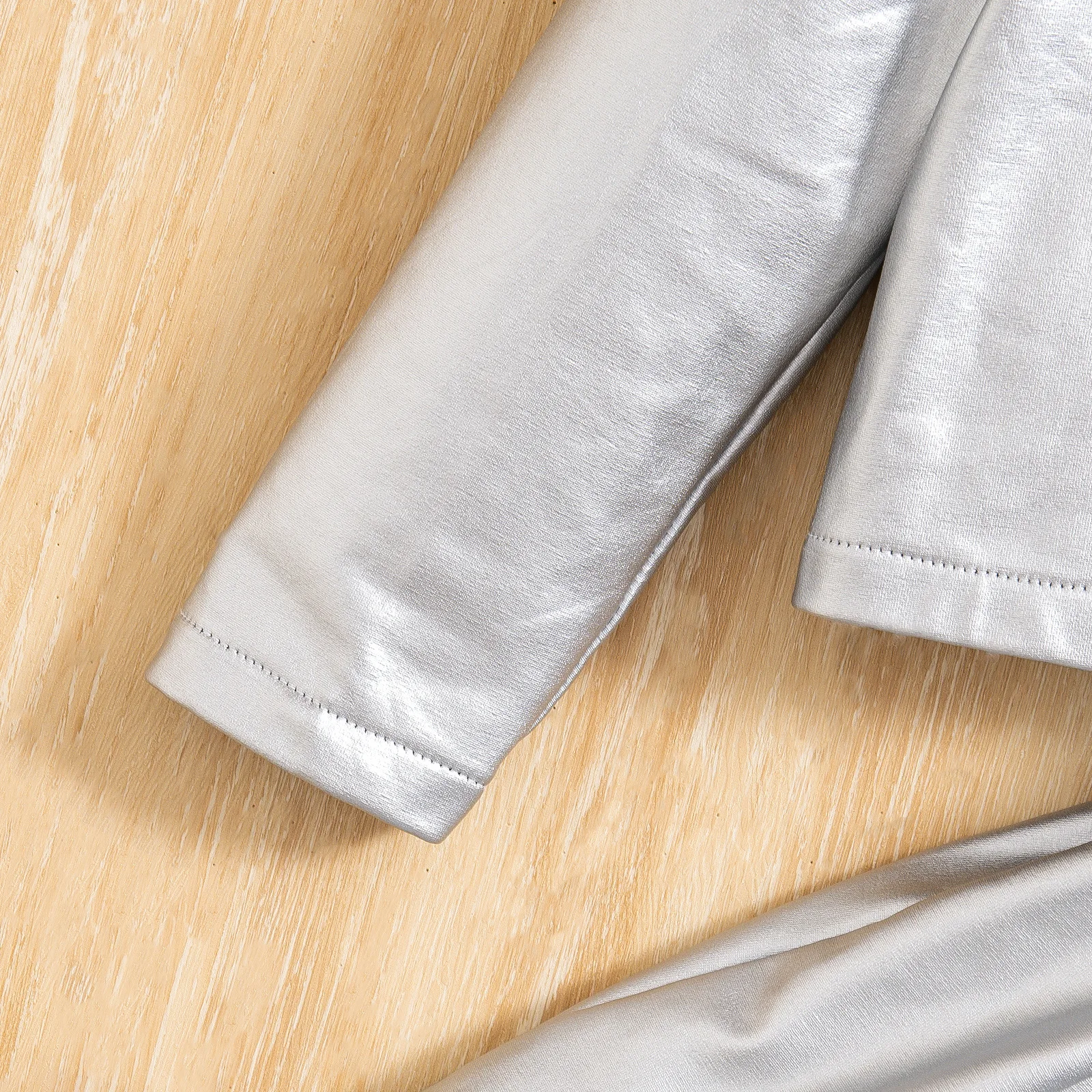 2 piezas 2025 primavera otoño ropa de niña moda coreana manga larga PU Tops + falda conjuntos para niños Boutique ropa para niños B111 - imagen 5