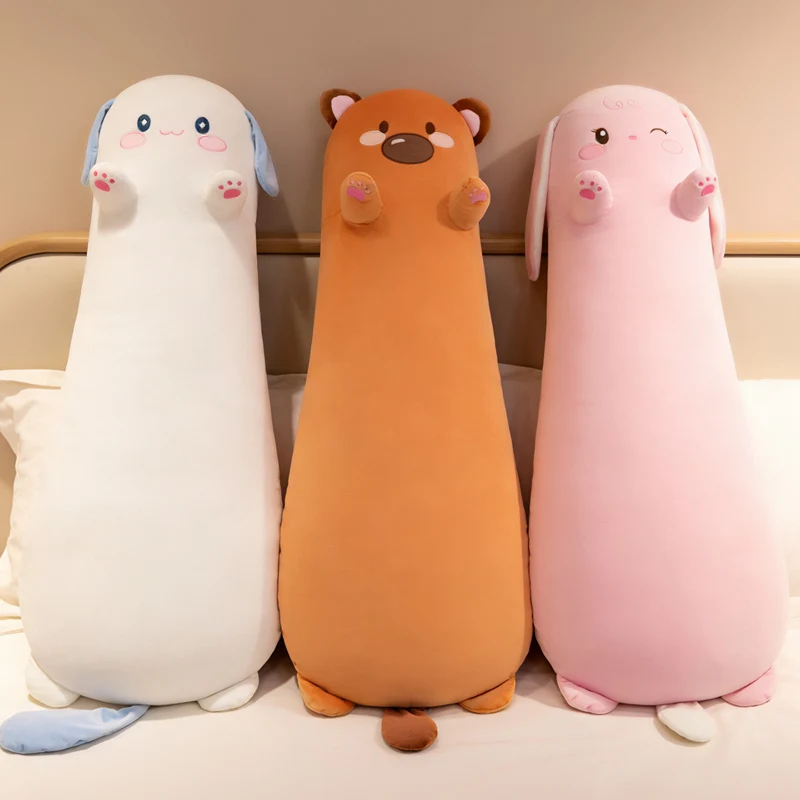 Almohada de peluche animal suave para cama y sofá, regalo