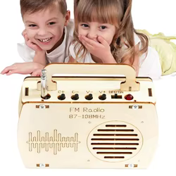 Kits de ciencia para niños, Kit educativo de Radio FM, juguetes de aprendizaje para niños, juego de ensamblaje para estudiantes para el hogar, aulas y escuela