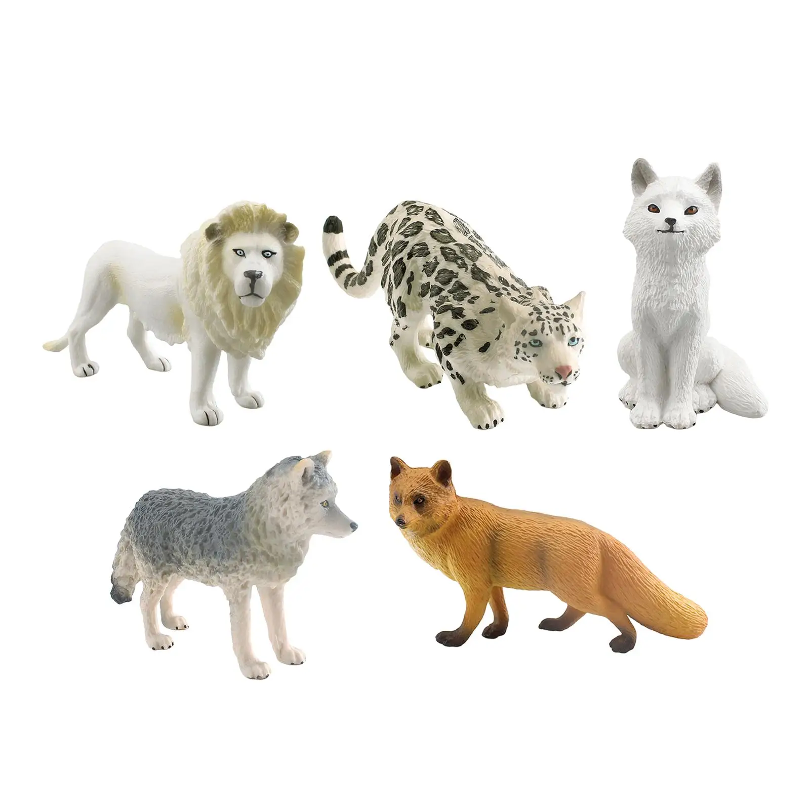 Animal Figure Desktop Decor Portable Countertop Decorative Simulation Wild Animal Statue Lawn Yard Household Bedroom Presents