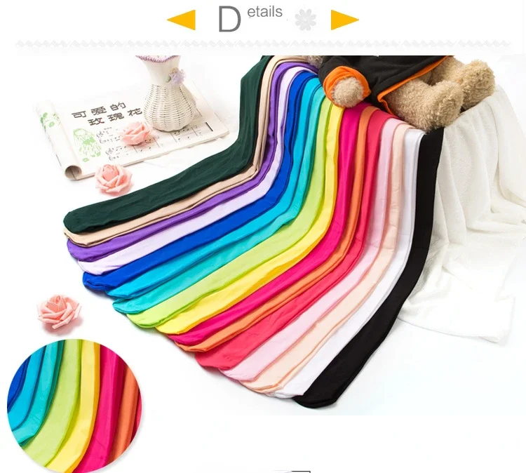 Medias de terciopelo para niños y niñas, pantimedias blancas sólidas, medias escolares de baile de Ballet, verano y primavera - imagen 2