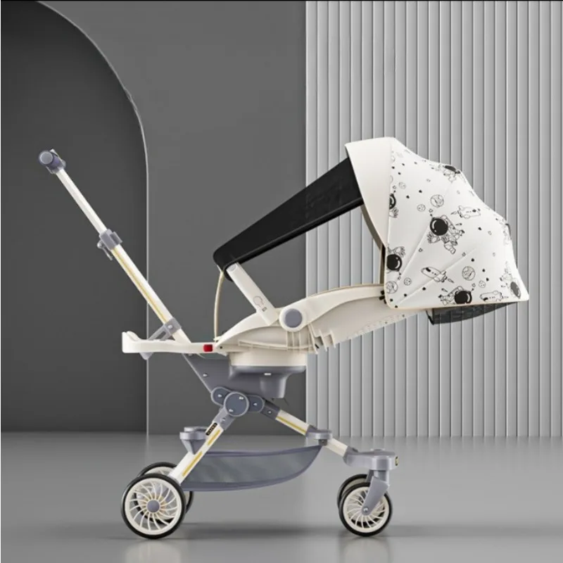 충격 흡수 휴대용 접이식 유모차, 경량 여행용 어린이 트롤리 카트, 4 륜 아기 유모차, 신제품 - imagen 2
