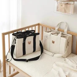 Bolsa de maternidad de lona grande – Organizador de pañales para mamá