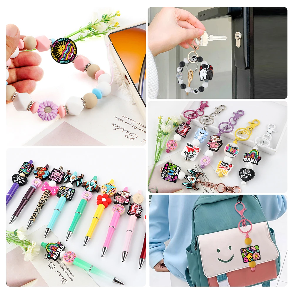 Kovict Cuentas de silicona para joyería – manualidades infantiles - imagen 5