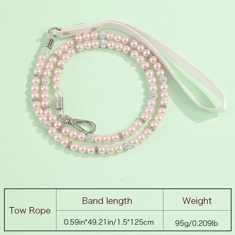 Collar de gato Sphynx con perlas de lujo para gatos pequeños, conjunto de collares y correa ajustables para mascotas, accesorios para masoctas y gatitos - imagen 3