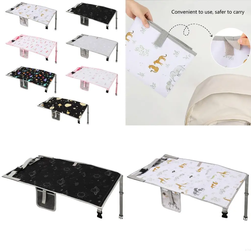 D7YD Portable Avión Infantil Extensión asiento Pad, extender asiento del reposapiés viaje para diseño dibujos