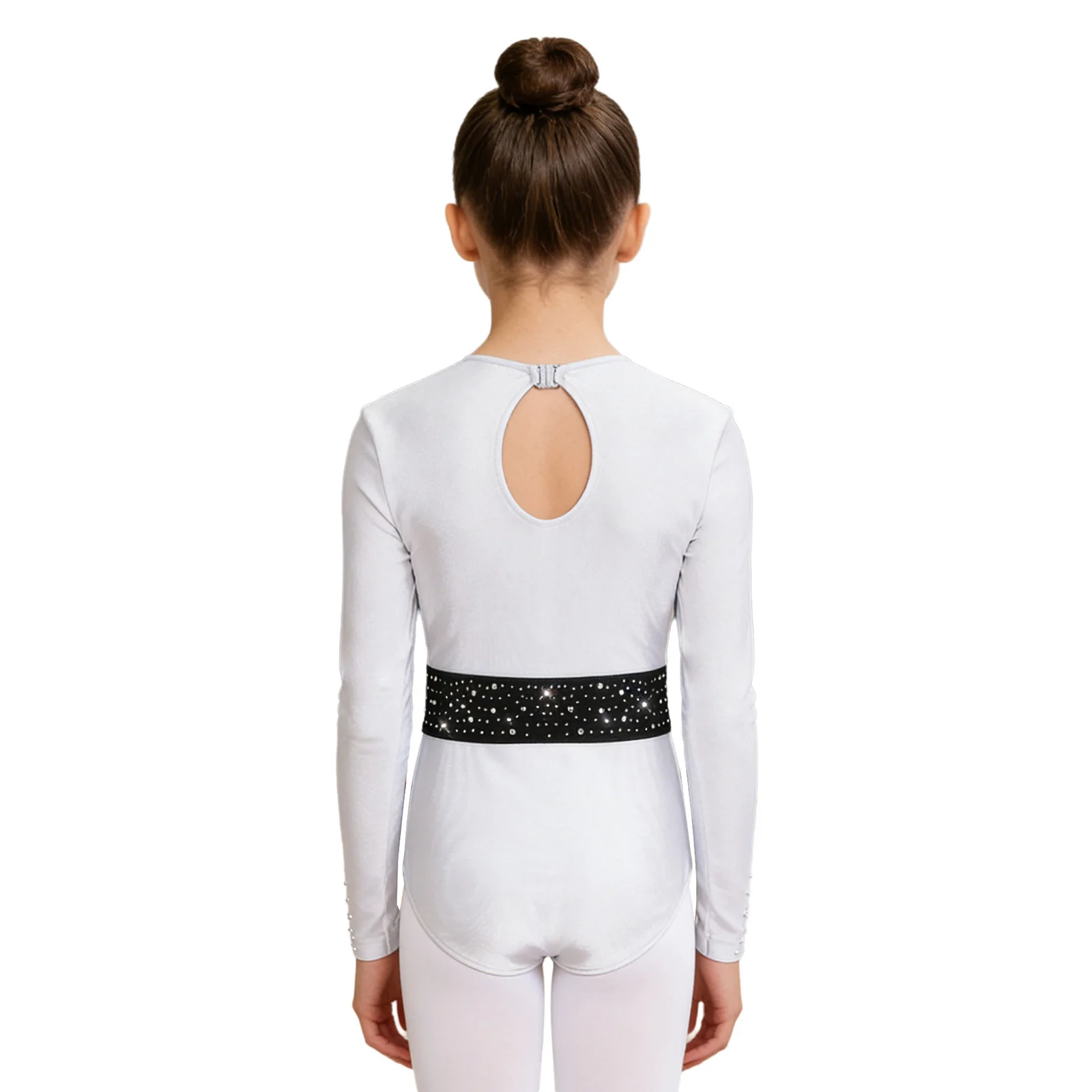 Maillot de ballet con pedrería para niñas – Gimnasia y danza - imagen 4