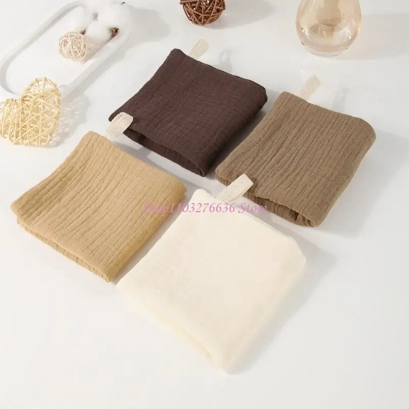 R6FD 5pcs Toallitas para bebés Pañas Pañeras Pañeras baberos Square Toalla enfermería - imagen 3