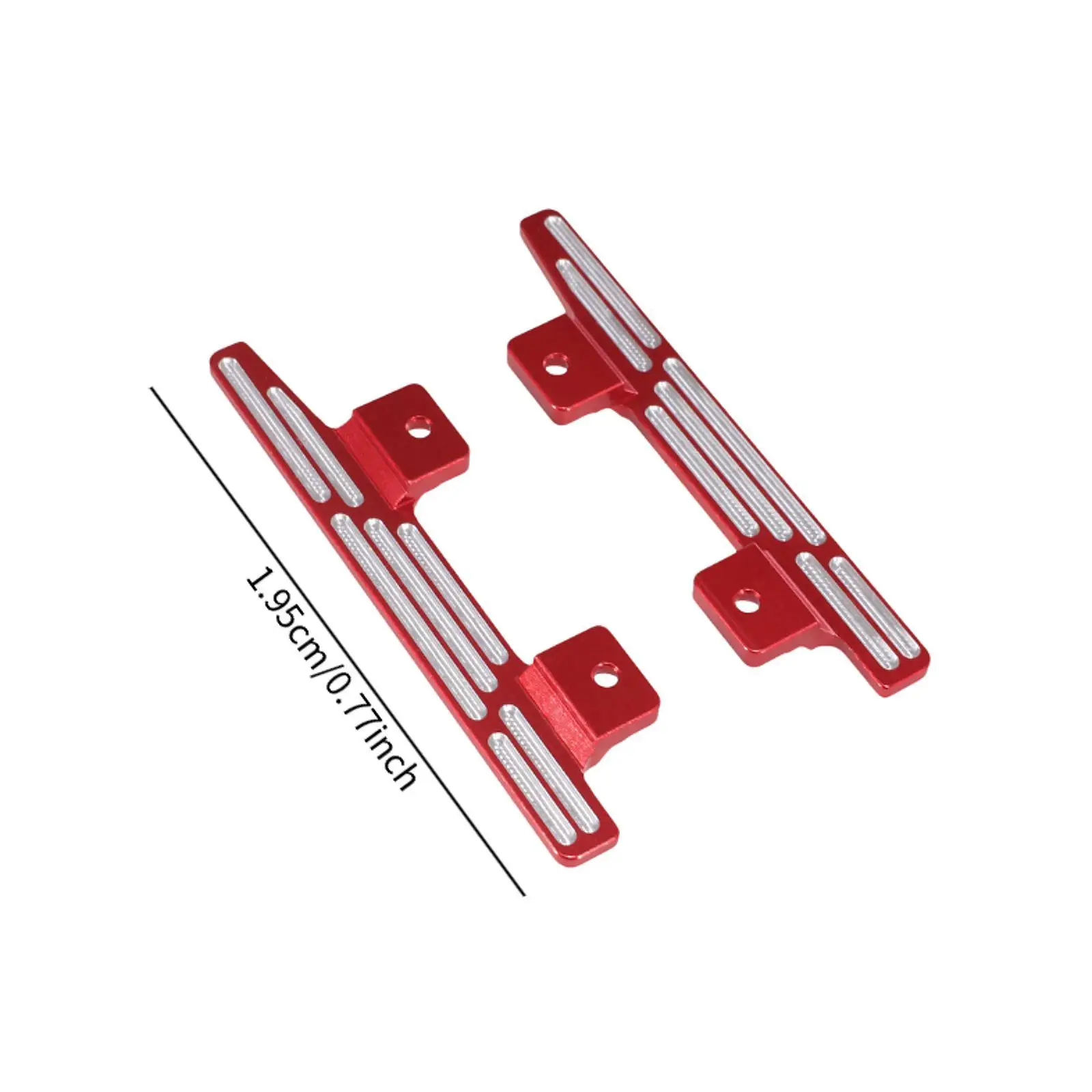 2Pcs 1:12 RC Car Foot Pedals Metal Side Steps for MN78 MN82 LC79 Car Trucks