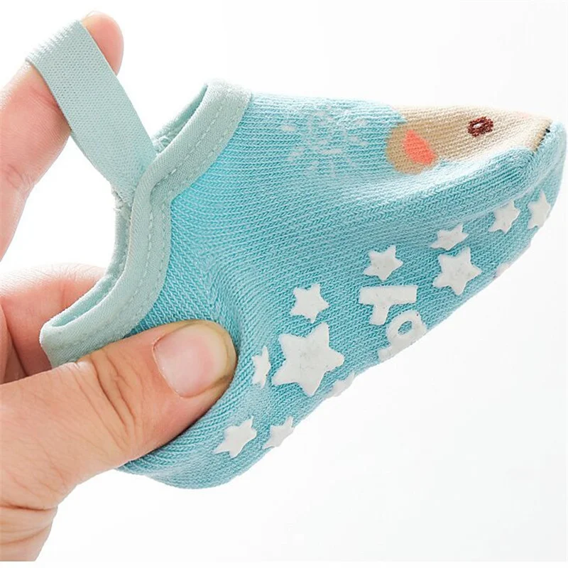 Lawadka, calcetines antideslizantes de algodón con dibujos animados para niños y niñas recién nacidas de 0 a 3 años, calcetines de suelo para niños y niñas, un par - imagen 4