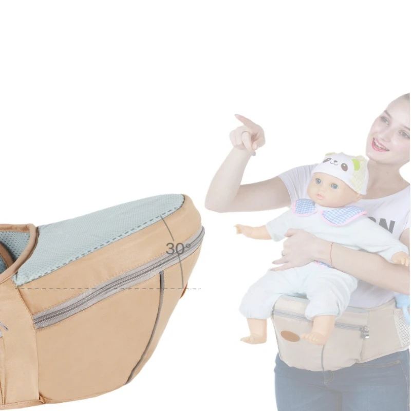 Portabebés ergonómico de cadera con asiento y cinturón acolchados - imagen 3