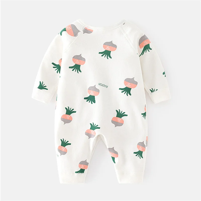 Pelele para bebé recién nacido de 0 a 6M, mono infantil con estampado de algodón, ropa informal para recién nacido, ropa para niña y niño, ropa de primavera y otoño nueva - imagen 3