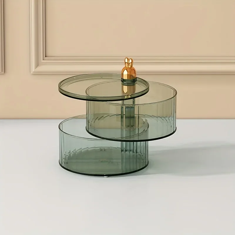 Caja de almacenamiento de alimentos transparente giratoria, caja sellada de alimentos con capacidad multicapa, dulces, azúcar, aperitivos, frutos secos, 1 ud. - imagen 4