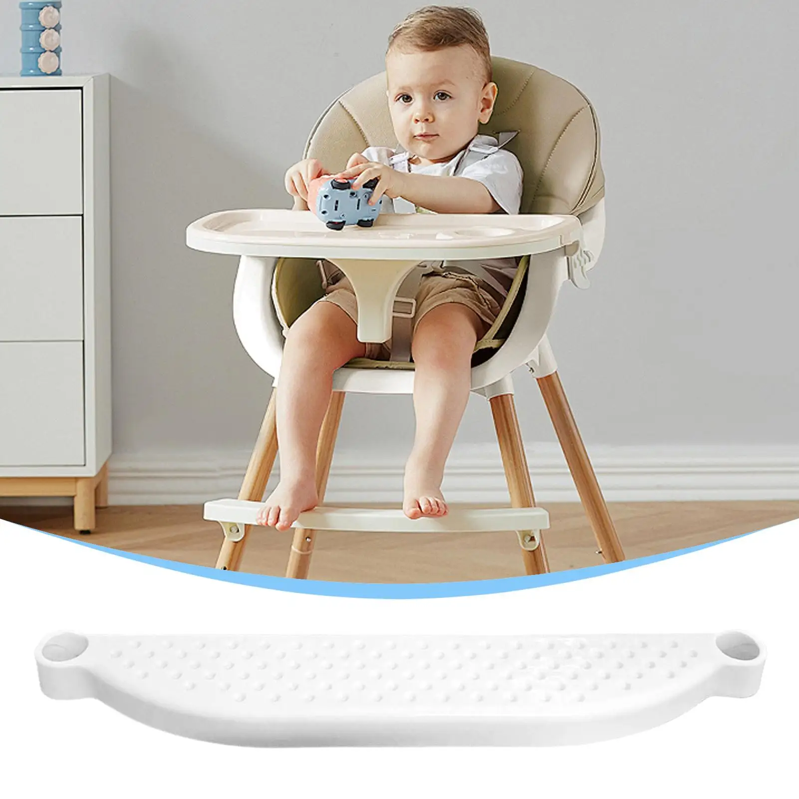 Reposapiés para silla alta, altura ajustable, accesorios de soporte antideslizantes, reposapiés para silla para el hogar, niños pequeños, oficina, comer para bebés - imagen 4