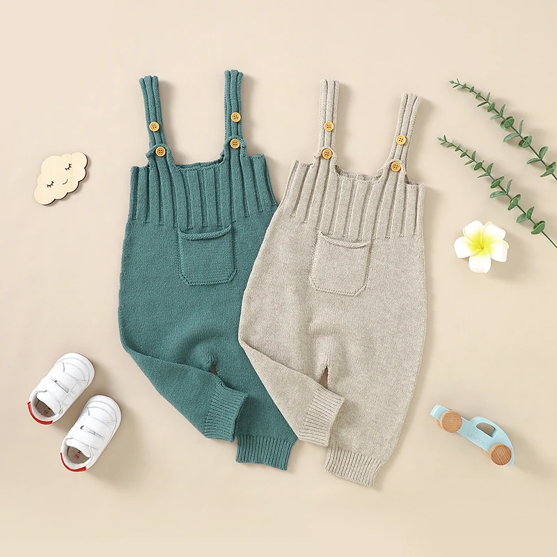 Peleles para bebé recién nacido, ropa a la moda sin mangas de punto liso para niños y niñas, monos con tirantes, disfraz de 0 a 18m, ropa para niños