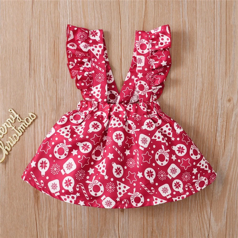 Disfraz Navidad bebé niña – Falda con tirantes y sombrero - imagen 2