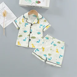 Pijama verano manga corta para niños – Conjunto ligero de algodón