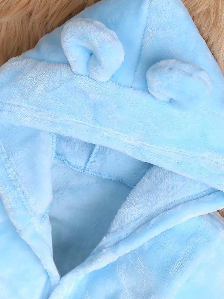 Pijamas de terciopelo coral para bebés y niños - imagen 4