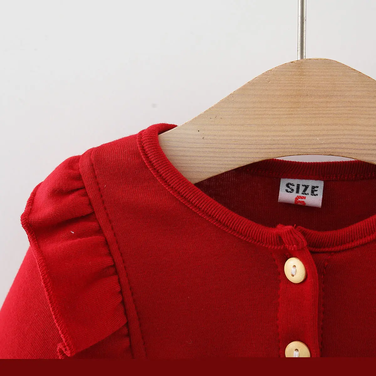 Vestido de princesa de estilo francés para primavera y otoño, vestido de cuello redondo para bebé, bonito vestido con estampado de fresa para niñas - imagen 5