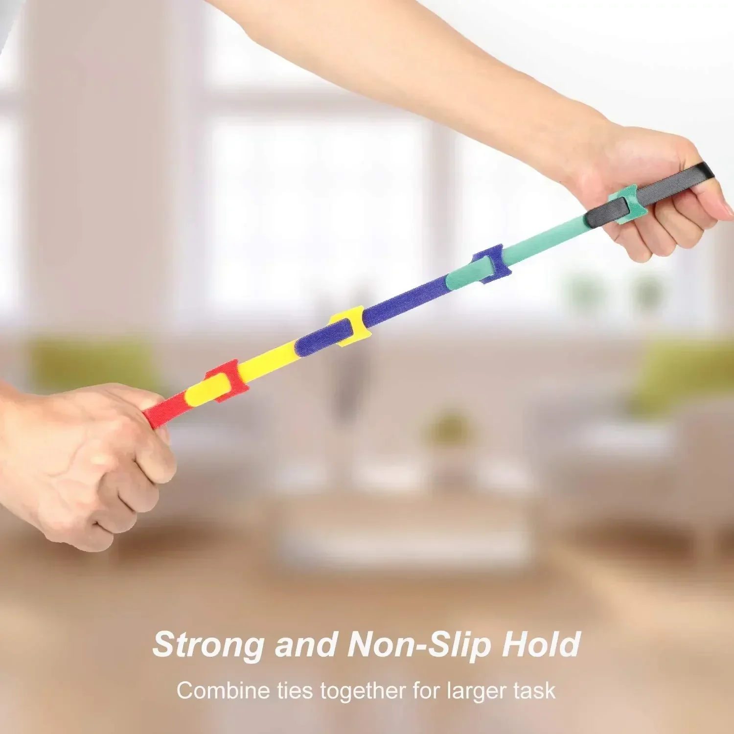 Organizador de auriculares, 100 Uds., bridas para cables liberables, gestión de cables de ratón, bridas para cables de nailon, correas de cinta de aro reutilizables - imagen 4