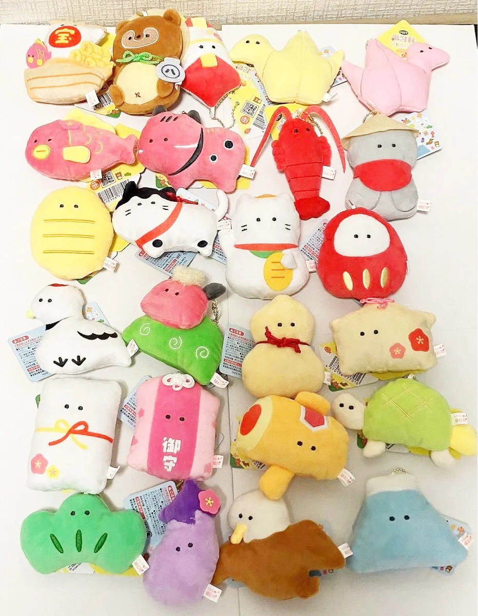 Yell World "juguete de peluche" encanto auspicioso con ojos redondos Petit mascota BC 25 tipos kawaii 5,3 cm Maneki Neko Shishii juguete de peluche - imagen 3