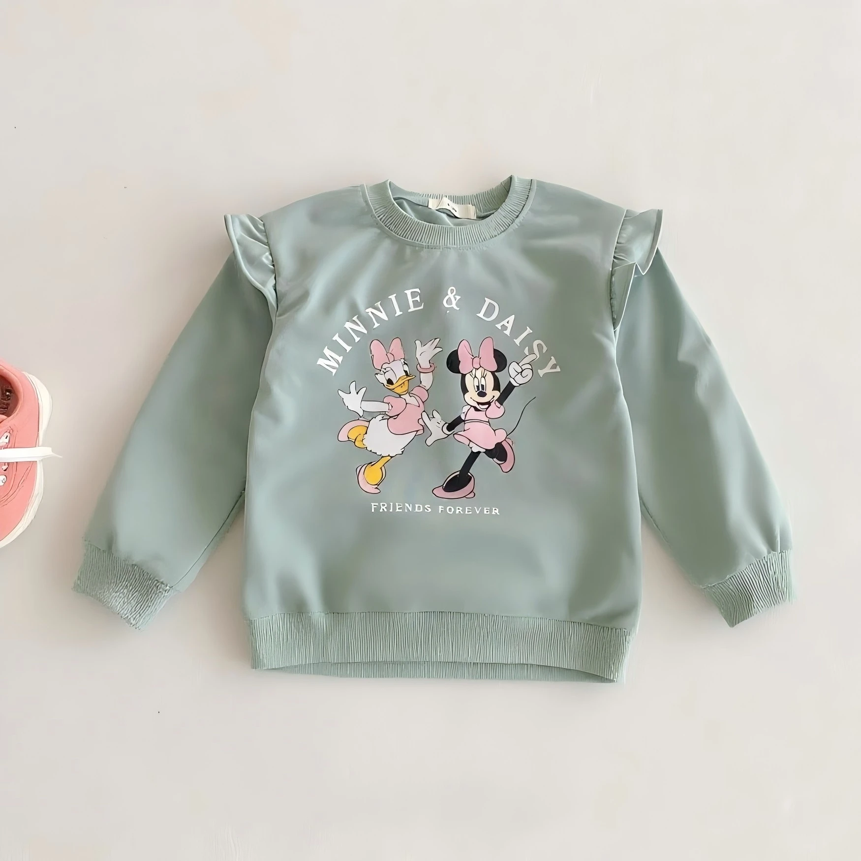 Ropa de otoño para niña, Sudadera con capucha de manga larga de dibujos animados de Disney, jersey de cuello redondo, Tops, ropa para niños, sudaderas bonitas para niños - imagen 5