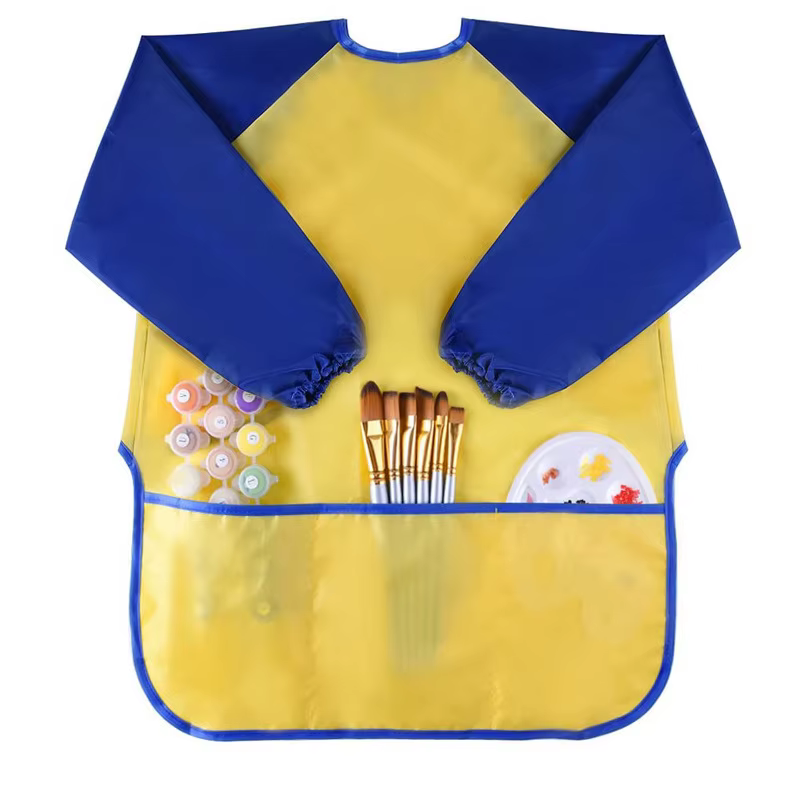 Babero impermeable manga larga para bebé – Pintura y comidas