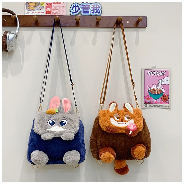 Nuevo bolso cruzado de muñeca Zootopia, mochila de gran capacidad con bonitos dibujos de Judy Nick, bolsos para ir al trabajo, regalos informales de moda para chicas - imagen 4