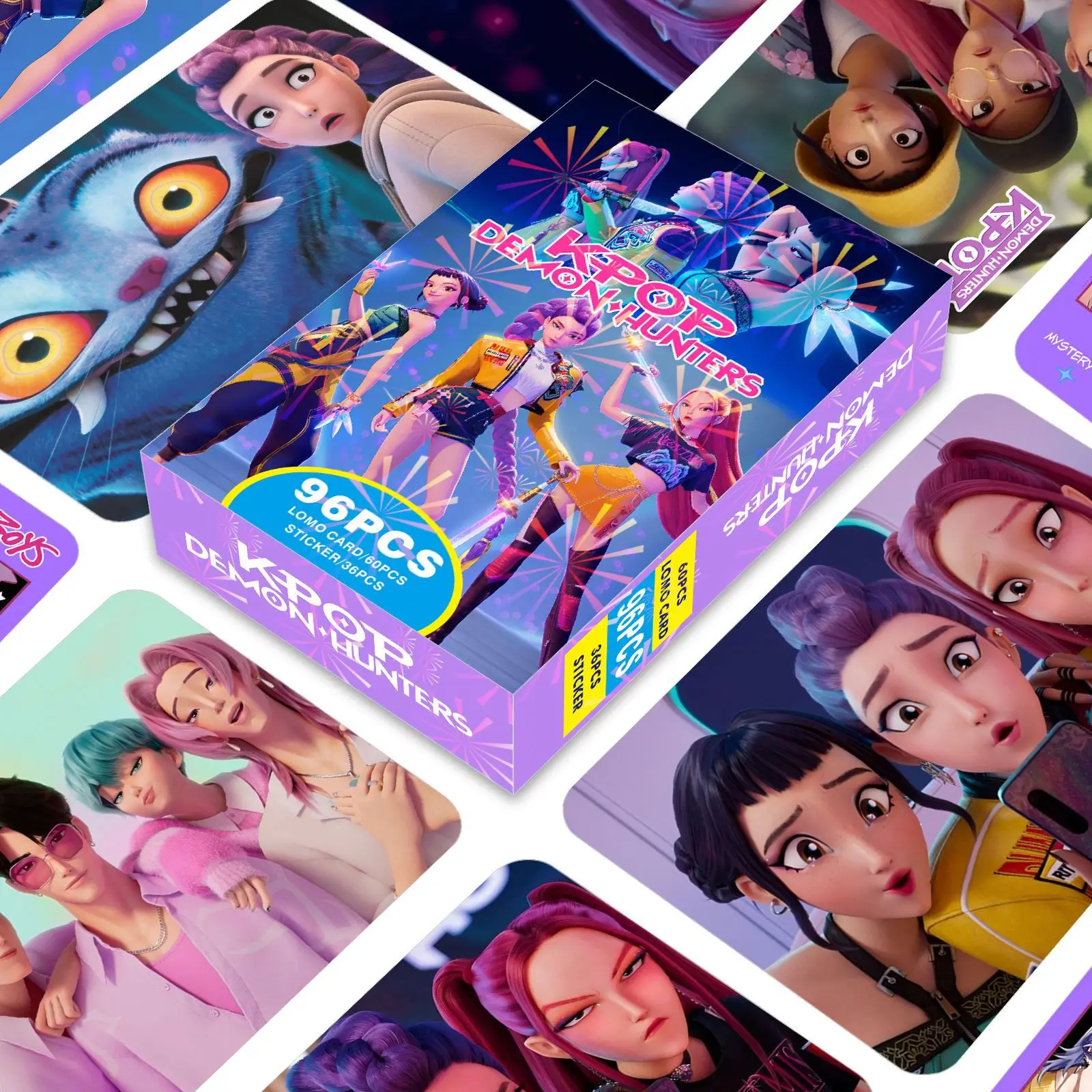 30-92 Uds K-POP cazadores de demonios postales Huntrix Saja Boys Tiger DIY tarjetas fotográficas colección de seguidores HD Lomo tarjetas fotográficas regalos de cumpleaños