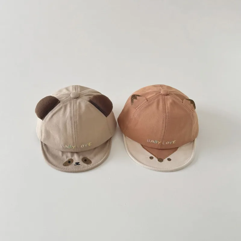 Gorra de béisbol infantil con animales bonitos para niño y niña, gorra deportiva de moda con diseño de oso y dinosaurios, gorra con visera para niño pequeño, sombrero parasol para primavera y verano - imagen 3
