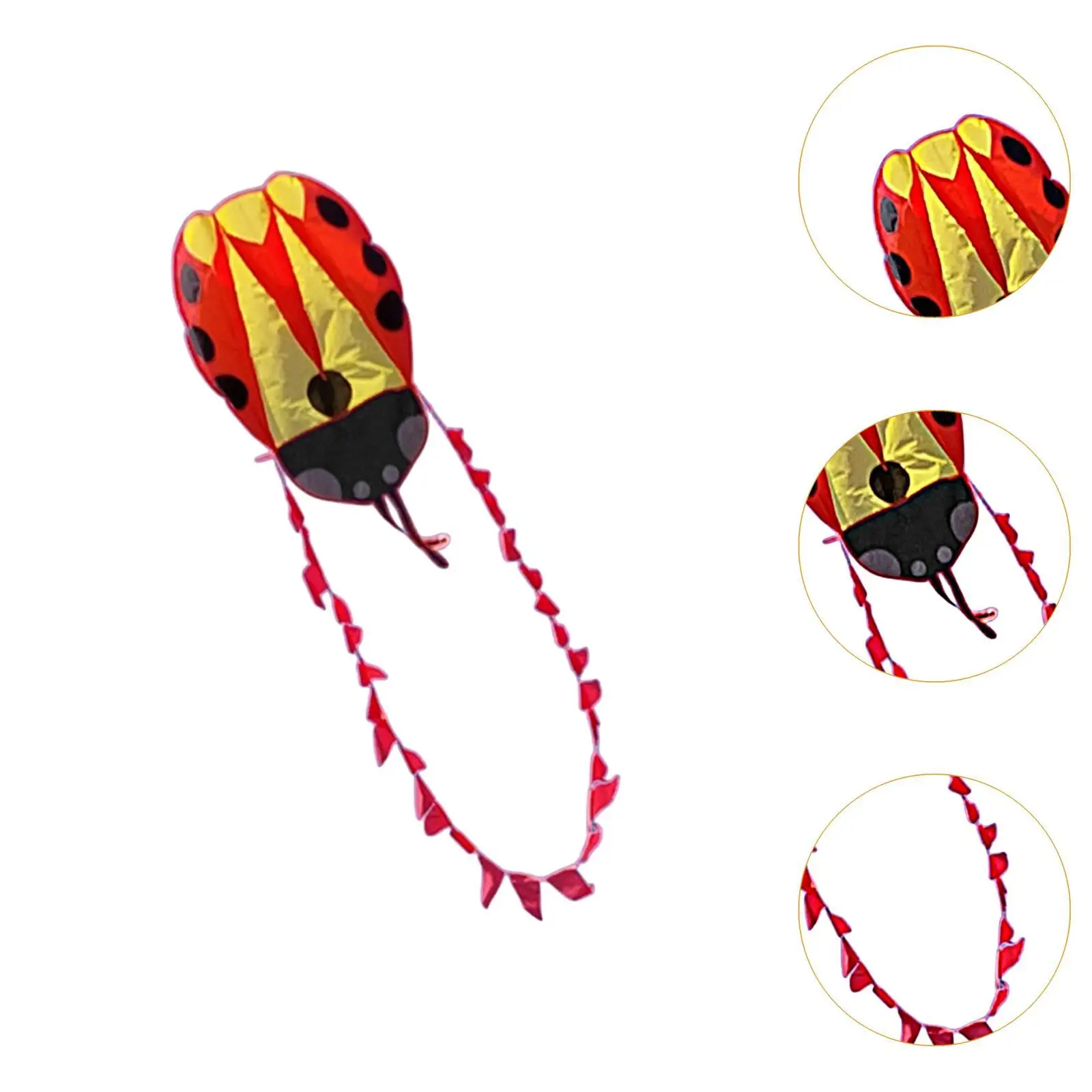 Kids Inflatable Kite Easy to Handle with 100M Line & Tail Portable Flying Toy for Yard Travel Playground Beach Park Adults