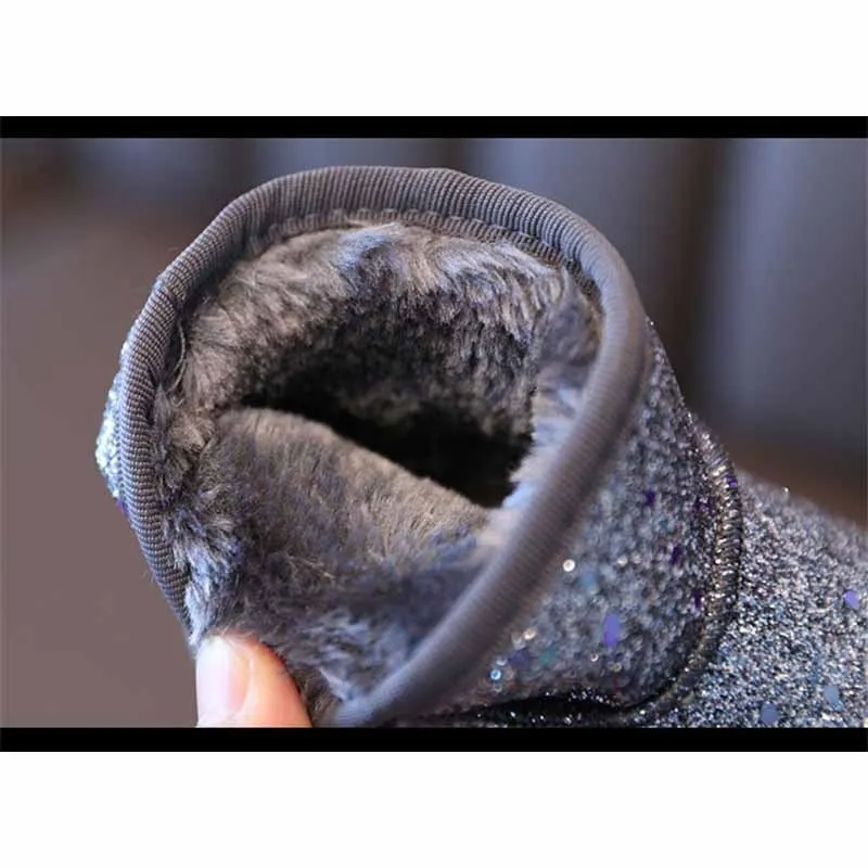 Botas de nieve impermeables con forro térmico cálido para niña - imagen 5