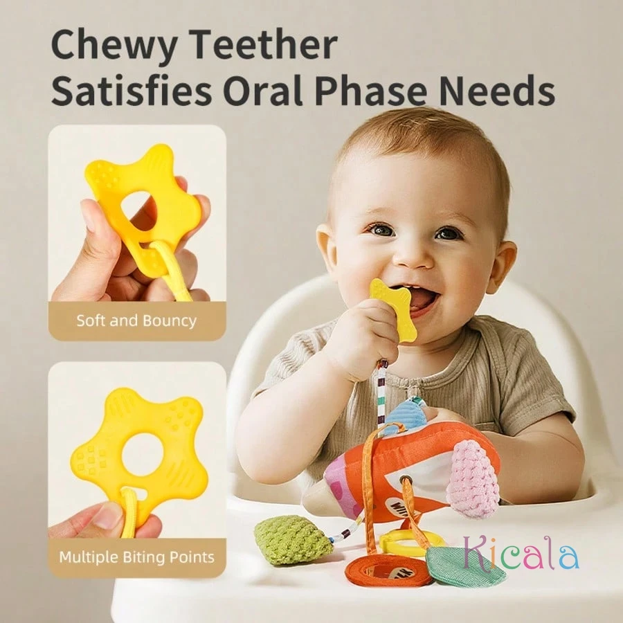 Cochecito de bebé, juguetes colgantes, campanas de viento colgantes para coche, campanas de cama colgantes relajantes, juguetes para asiento de seguridad de 0-6-12 meses, juguetes para cochecito de bebé - imagen 4