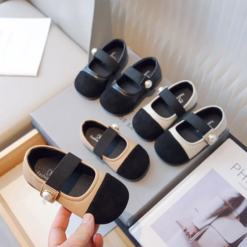 Zapatos de princesa para niños, zapatos planos individuales LeFu para niñas, zapatos de baile a la moda, zapatos de cuero antideslizantes para niñas, novedad de otoño 2025 - imagen 3