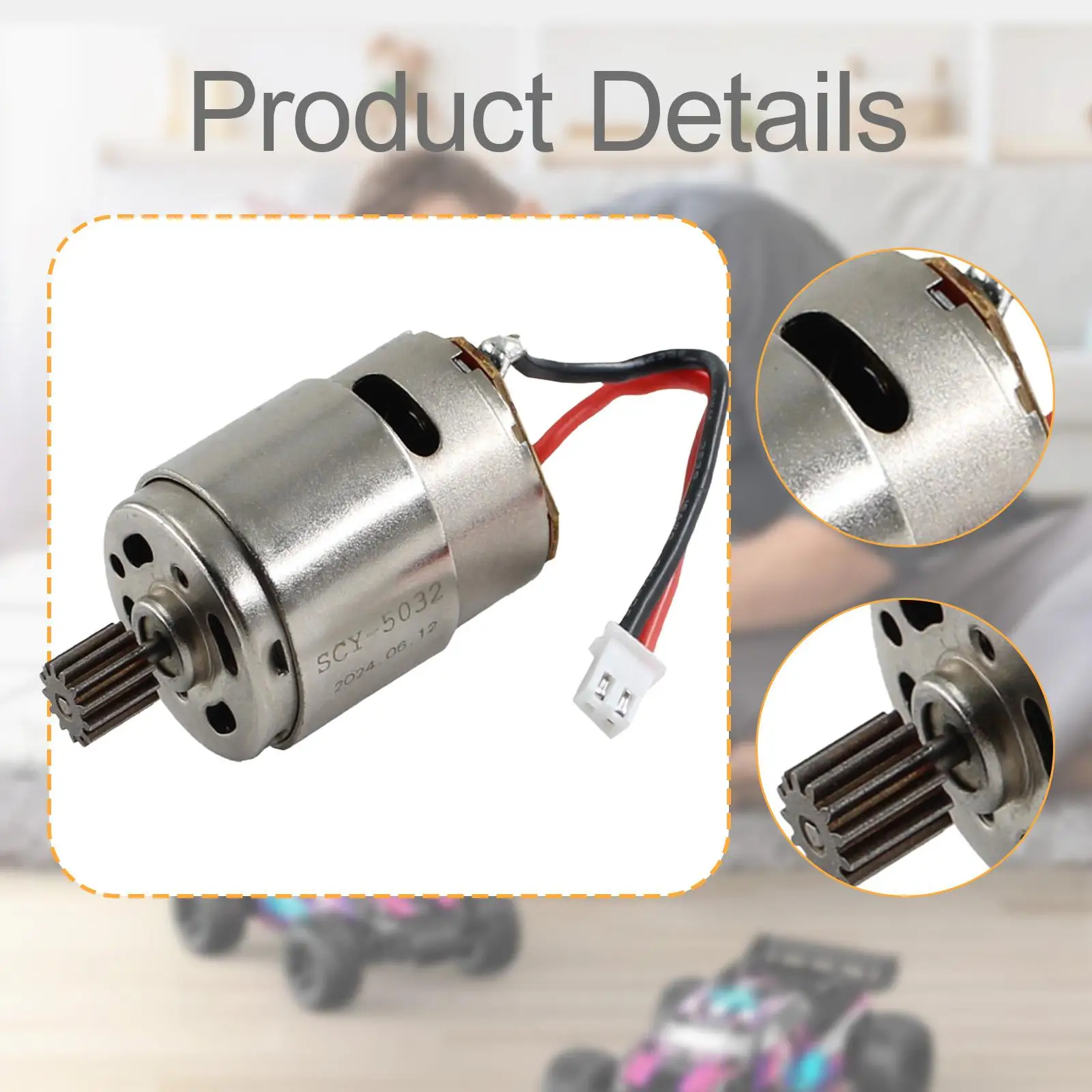 RC Car Brushed Motor, 1/18 ,Gifts High Speed Replacements Spare Parts RC Car Accessories Update Parts for 18101