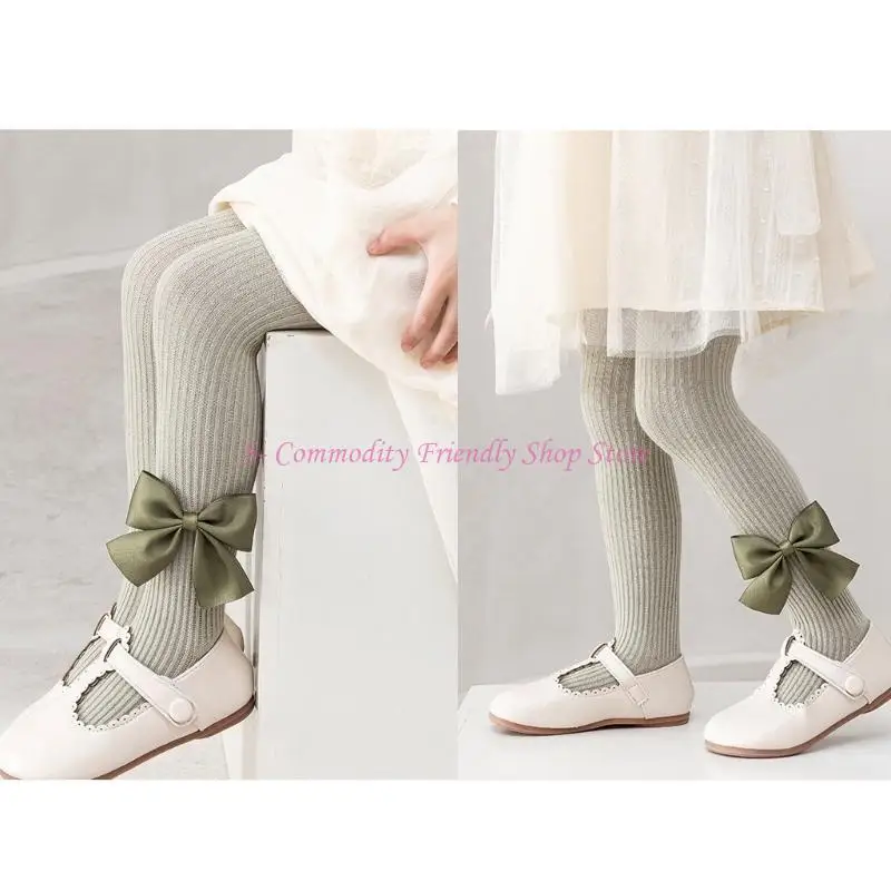 85AE para niñas pequeñas Leggings algodón peinado Pantimedias suaves y cómodas para niños - imagen 3