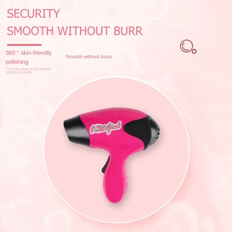 Juego de salón de belleza para niñas, juguete de peluquería, juego de simulación, Kit de corte de pelo con secador de pelo, tijeras, delantal y accesorios de estilismo - imagen 3