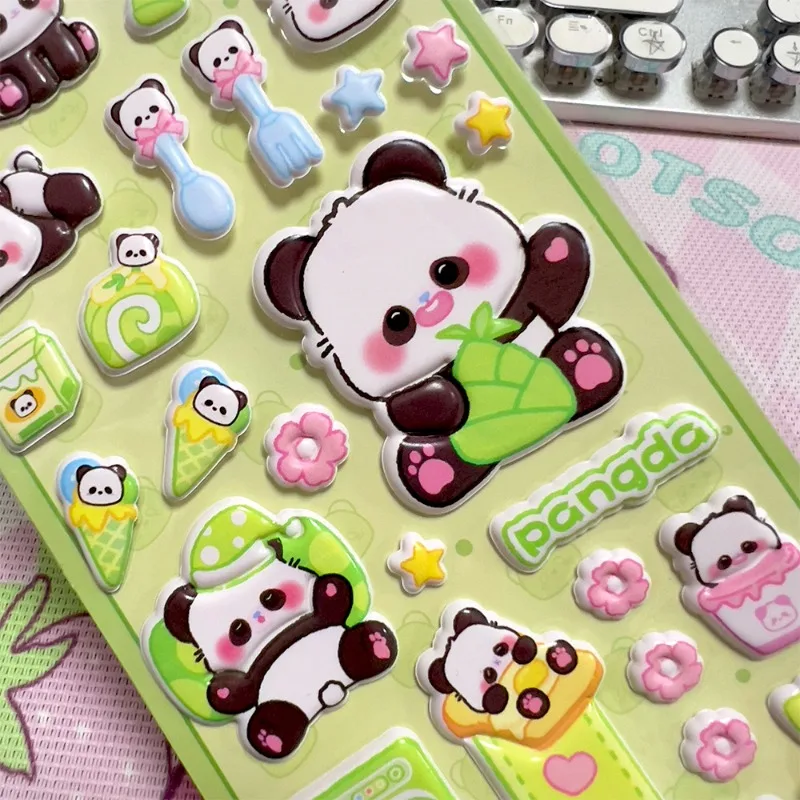 Pegatinas 3D de panda – Espuma decorativa para niños - imagen 5
