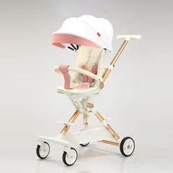 Carrito de bebé reversible y plegable – Silla de paseo con capota ventilada