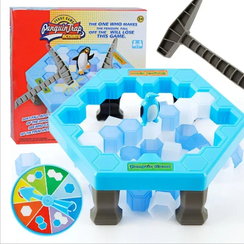 ¡CALIENTE! Mini trampa de pingüinos para padres e hijos, entretenimiento interactivo, juego de mesa interior, juguetes para chico, rompecabezas familiar, bloque de hielo, guardar pingüino
