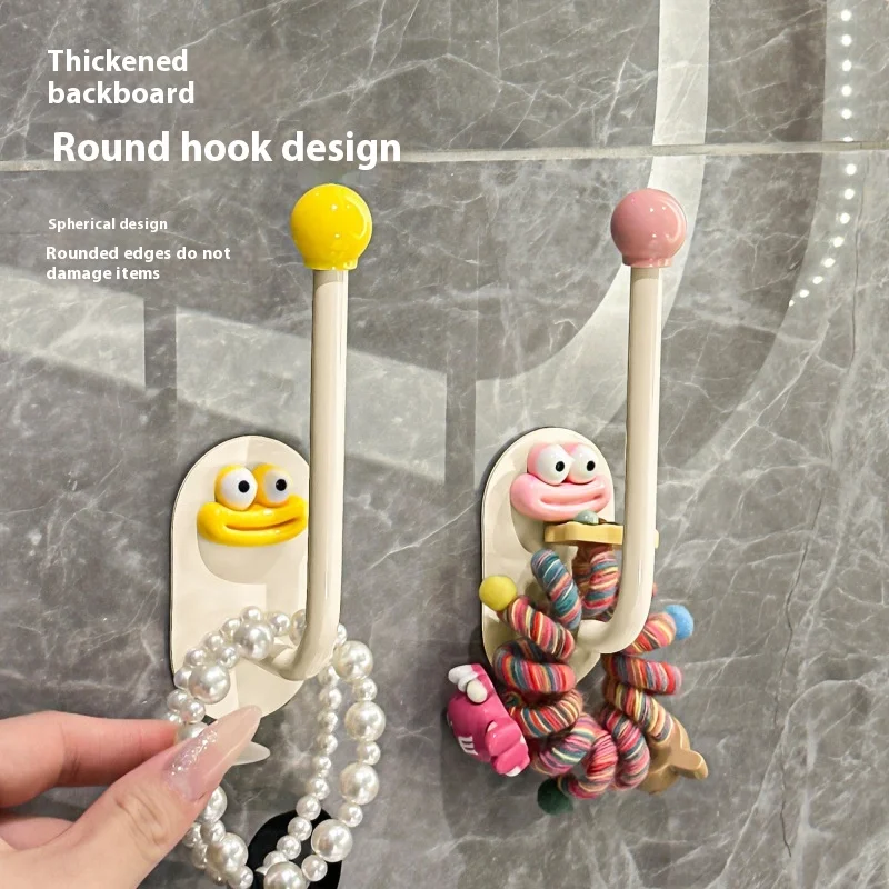 Gancho adhesivo de dopamina para baño, sin perforaciones, soporte de carga fuerte, colgador montado en la pared para el hogar, gorro para ropa de baño, gancho de cocina - imagen 4