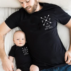 Conjunto a juego padre e hijo – Camiseta papá y body bebé