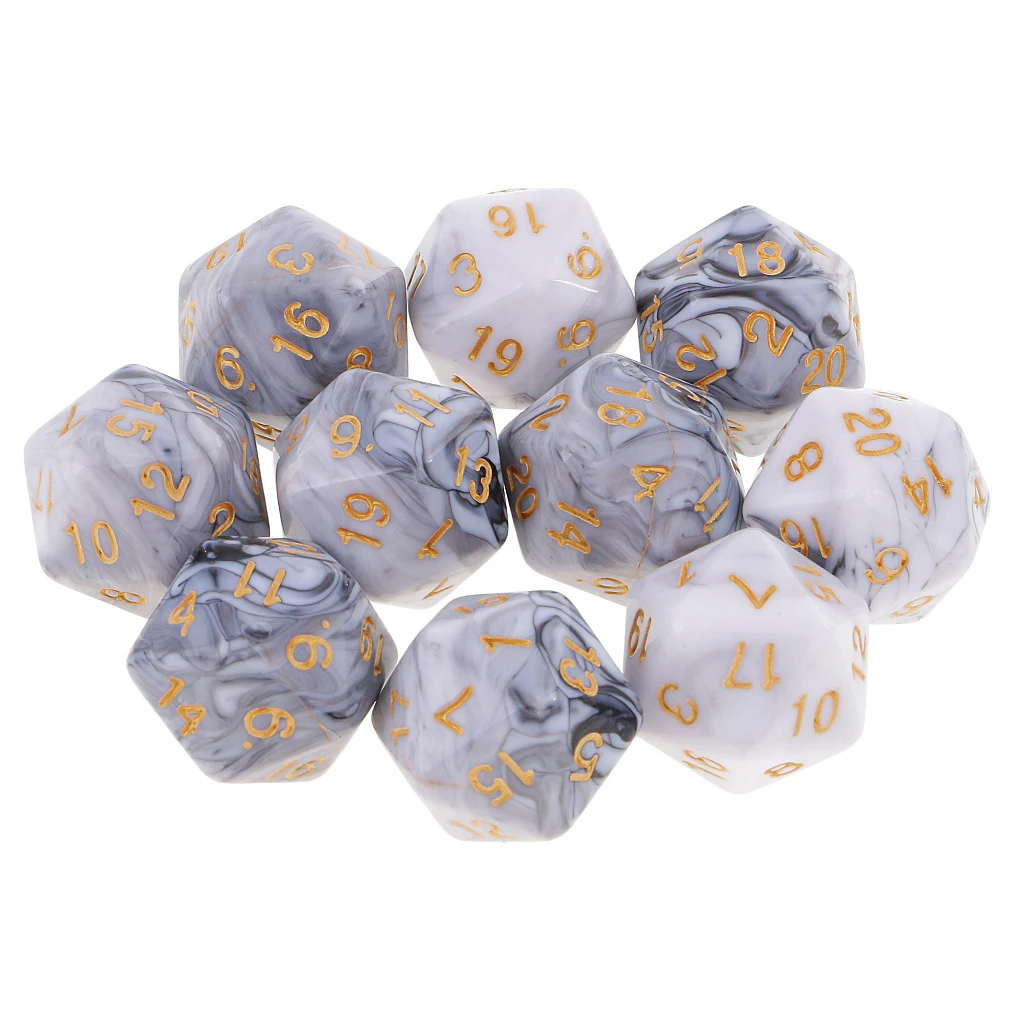 D20 White Gray